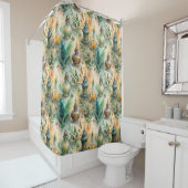  Apothecary Bottles Patroon (4) Douchegordijn (In situ)