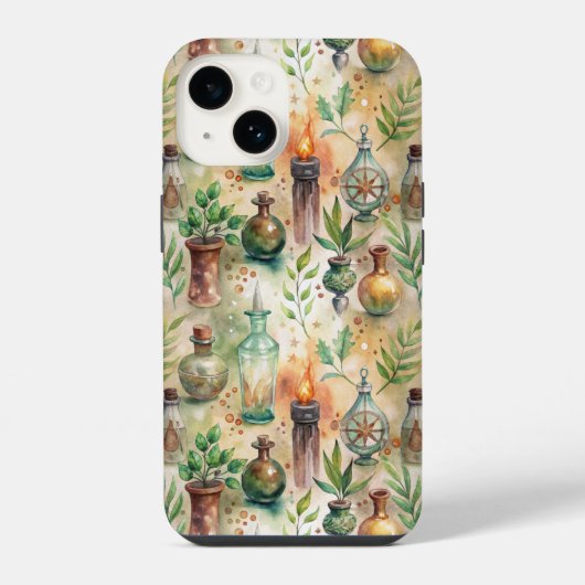 Apothecary Bottles Patroon (5) iPhone Hoesje (Achterkant)