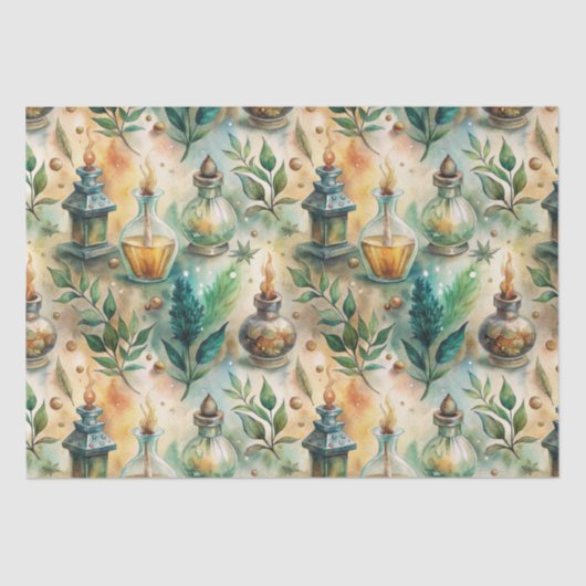 Apothecary Bottles Patroon (5) Tissuepapier (Voorkant)