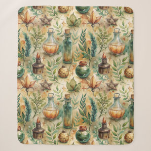 Apothecary Bottles Patroon (6) Sherpa Deken