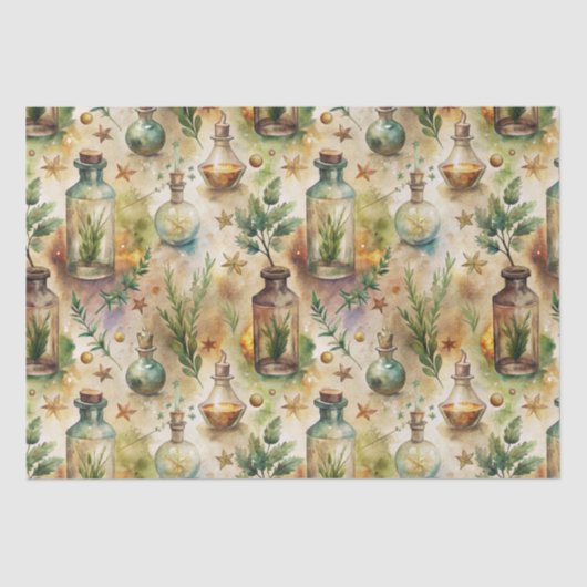  Apothecary Bottles Patroon (6) Tissuepapier (Voorkant)