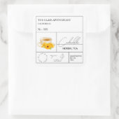 Apothecary Calendula Herbal Tea Label (Tas)