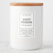 Apothecary Candle Business Rectangle Productlabel Voedselcontainer Etiket (Voorkant)