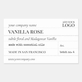 Apothecary Candle of Bath Product Label