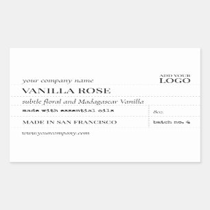 Apothecary Candle of Bath Product Label