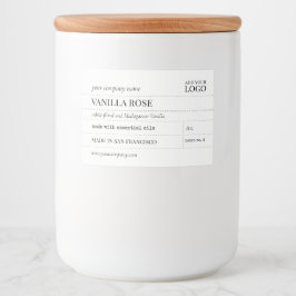 Apothecary Candle of Bath Product Label Voedselcontainer Etiket