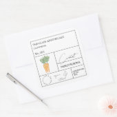 Apothecary Carrot Label (Envelop)