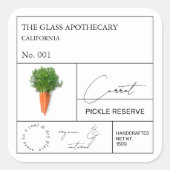 Apothecary Carrot Label (Voorkant)
