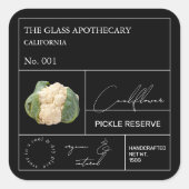 Apothecary Cauliflower Label (Voorkant)