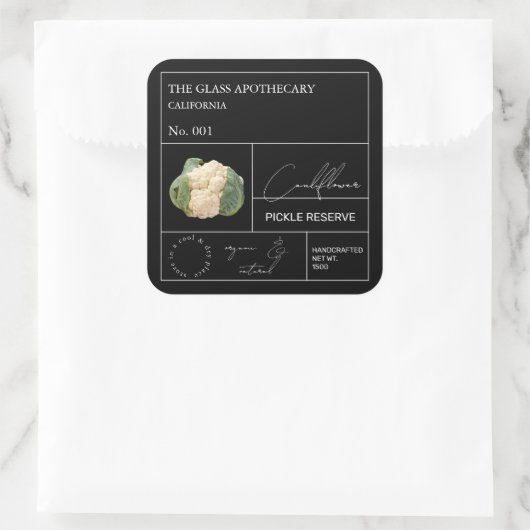Apothecary Cauliflower Label (Tas)