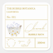Apothecary Chamomile Bubble Bath Label (Voorkant)