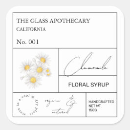 Apothecary Chamomile Label