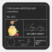 Apothecary Cherry Infused Honey Label (Voorkant)