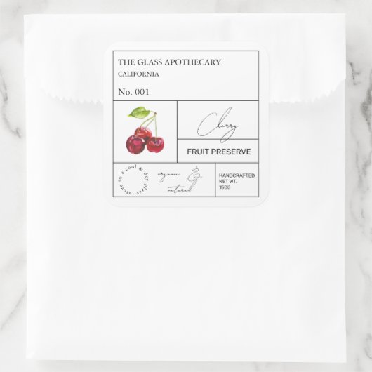 Apothecary Cherry Label (Tas)