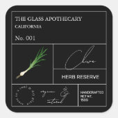 Apothecary Chive Label (Voorkant)