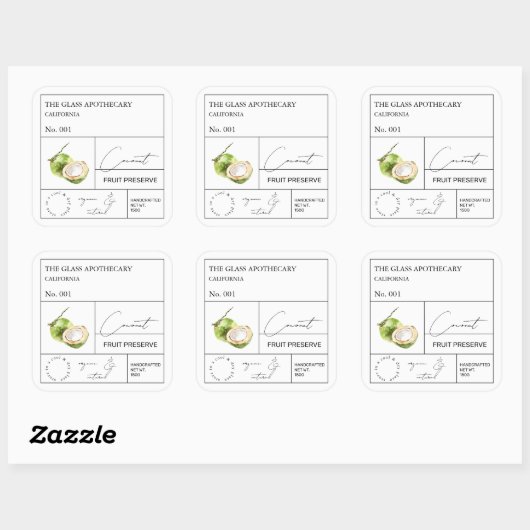 Apothecary Coconut Label (Vel)