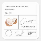 Apothecary Coconut Label (Voorkant)