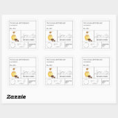 Apothecary Coffee Espresso Geïnfundeerd Honing Lab Vierkante Sticker (Vel)