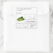 Apothecary courgette label (Tas)
