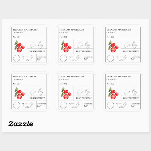 Apothecary Cranberry Label (Vel)