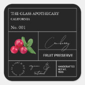 Apothecary Cranberry Label (Voorkant)
