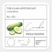 Apothecary Cucumber Label (Voorkant)