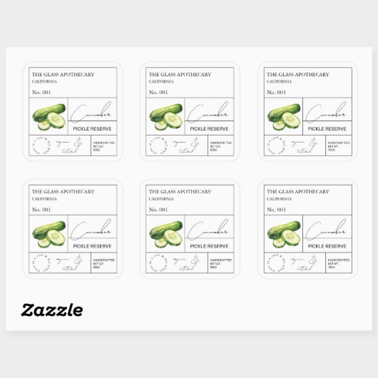 Apothecary Cucumber Label (Vel)