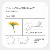 Apothecary Dandelion Label (Voorkant)