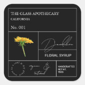 Apothecary Dandelion Label (Voorkant)