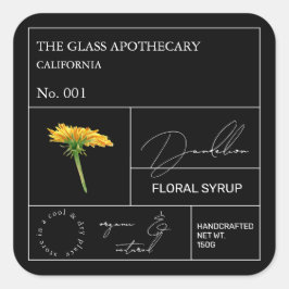 Apothecary Dandelion Label