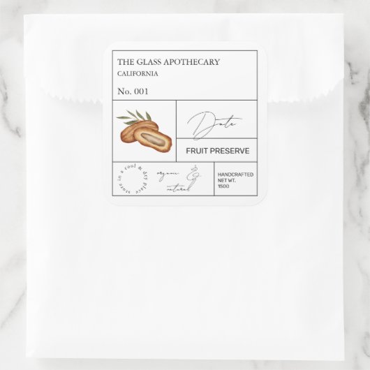 Apothecary Date Label (Tas)