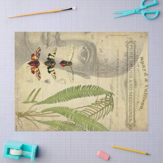 Apothecary Decoupage Tissue Tissuepapier (Craft)