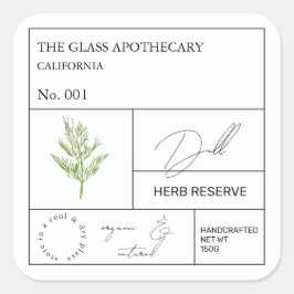 Apothecary Dill Label