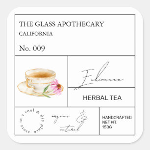 Apothecary Echinacea Kruidenthee Label