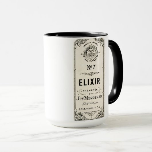 Apothecary Elixir Label Mok (Voorkant rechts)