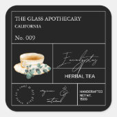 Apothecary Eucalyptus Herbal Tea  Label (Voorkant)