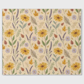 Apothecary Fall Floral Botanical Pattern Cadeaupapier (Vlak)