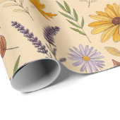 Apothecary Fall Floral Botanical Pattern Cadeaupapier (Rol Hoek)