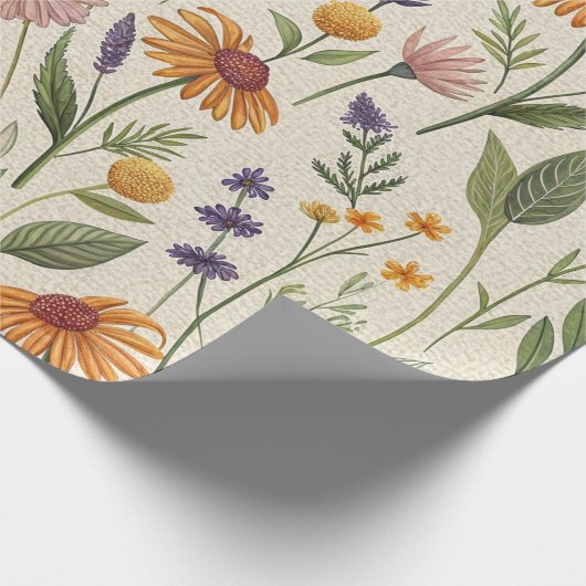 Apothecary Field Herb Meadow Wrap Cadeaupapier (Hoek)