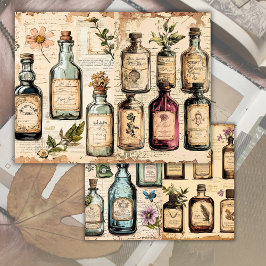 Apothecary Floral Junk Journal Paper