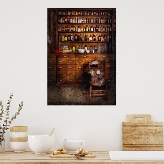 Apothecary - Gewoon de gebruikelijke selectie Poster (Keuken)
