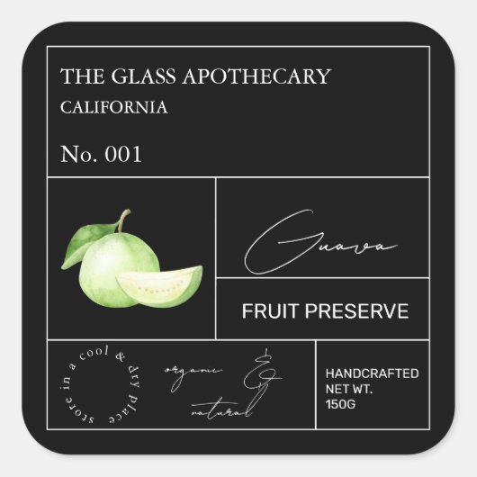 Apothecary Guava Label (Voorkant)