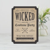 Apothecary Halloween Party Invite Kaart (Staand voorkant)