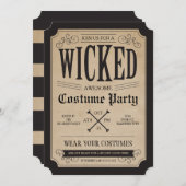 Apothecary Halloween Party Invite Kaart (Voorkant / Achterkant)