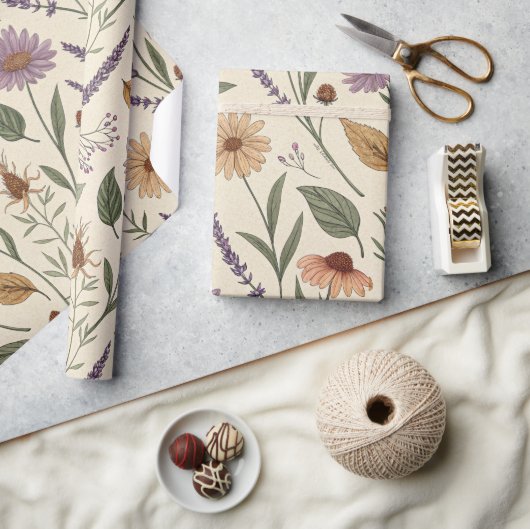 Apothecary Herb Garden Vintage Wrap Cadeaupapier (Crafts)