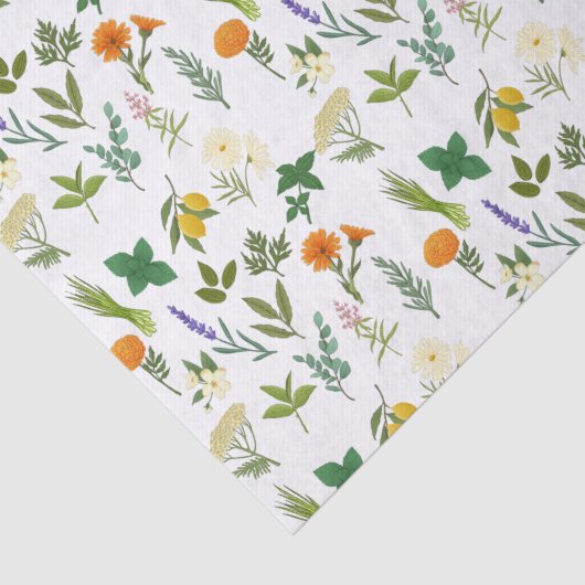 Apothecary Herb Tissue Paper Tissuepapier (Detail)