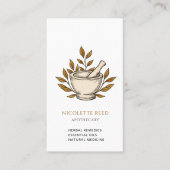 Apothecary Herbalist Visitekaartje (Voorkant)