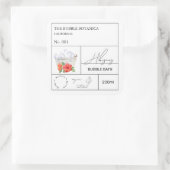 Apothecary Hibiscus Bubble Bath Label (Tas)