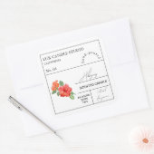 Apothecary Hibiscus geurkaars label (Envelop)