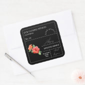 Apothecary Hibiscus geurkaars label (Envelop)